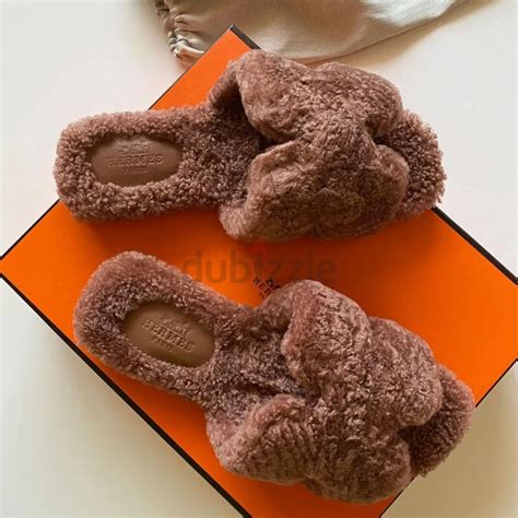 hermes fluffy slides|hermes slides price.